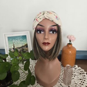 Bandeau effet croisé beige liberty