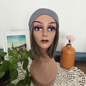 Bandeau effet croisé gris clair