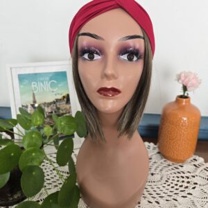 Bandeau effet croisé rouge