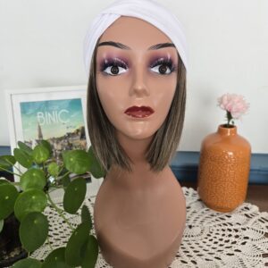 Bandeau blanc effet croisé blanc