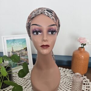 Foulard pré-formé léopard